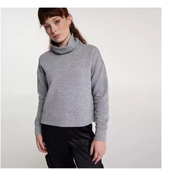 Calia Lunar Jaquard Funnel Neck Sweater Women's Small NEW - Picture 1 of 8